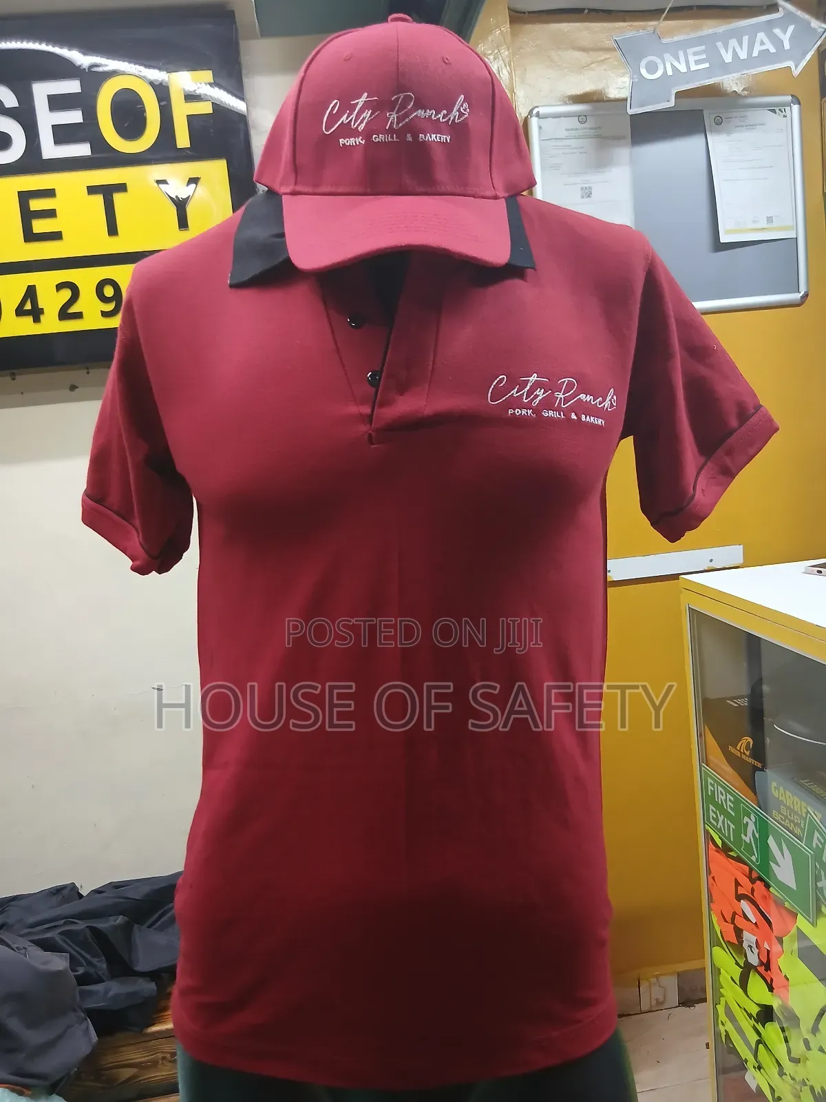 Red Tshirts and Matching Caps
