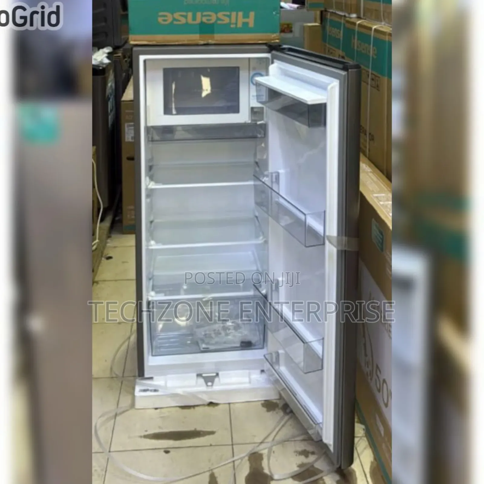 Hisense 176l Single Door Fridge Ref176dr-Silver With Dispenser 