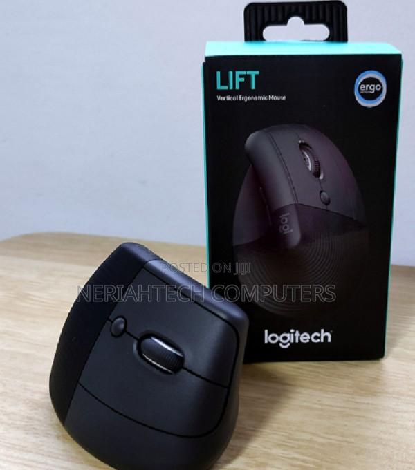 Logitech Lift Vertical Ergonomic Wireless and Bluetooth Mouse - main view