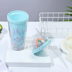 450ml Acrylic Smoothie/Party Cup With a Straw