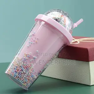 450ml Acrylic Smoothie/Party Cup With a Straw