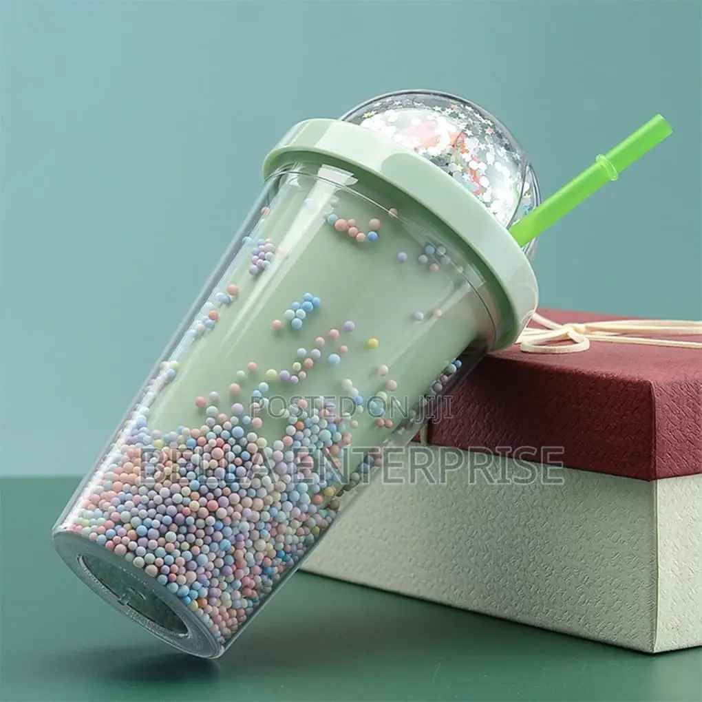 450ml Acrylic Smoothie/Party Cup With a Straw