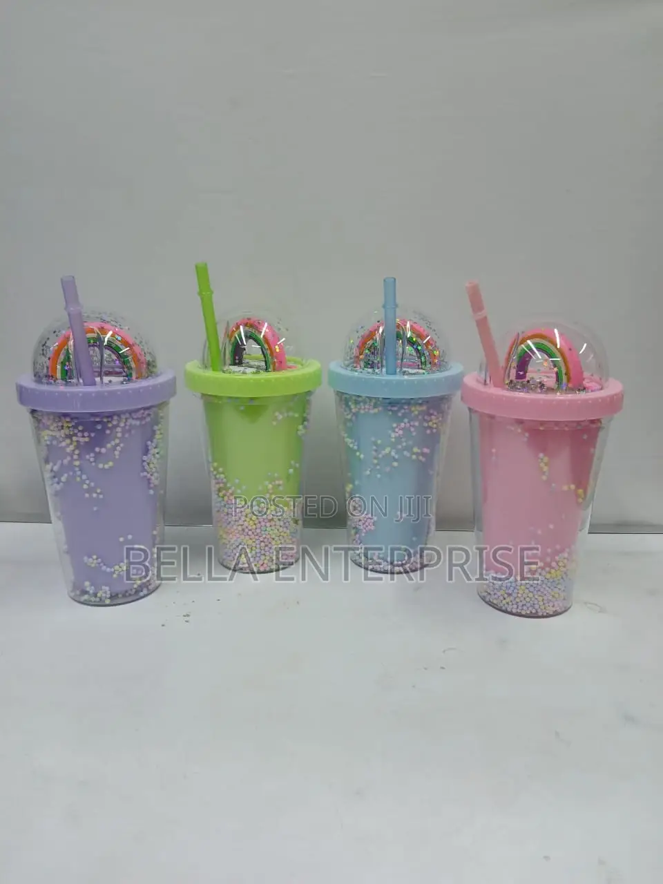 450ml Acrylic Smoothie/Party Cup With a Straw