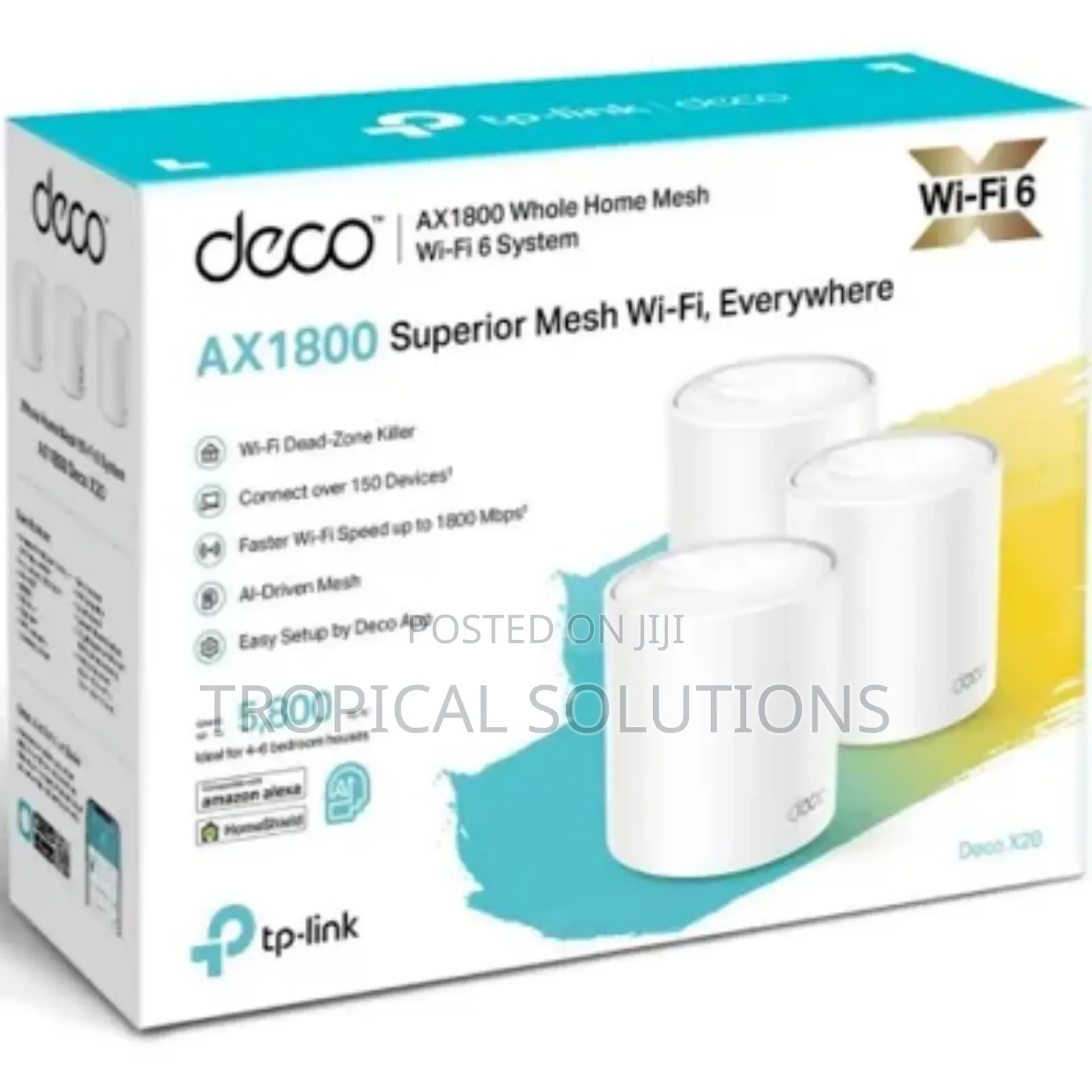 Tp-Link Deco X20 Ax1800 Tl-Deco X20-3 Wifi 6 System