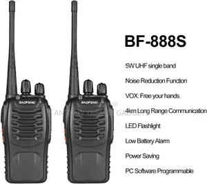 Bf-888s Rechargeable Walkie Talkie Uhf 400-470mhz Ham Radio