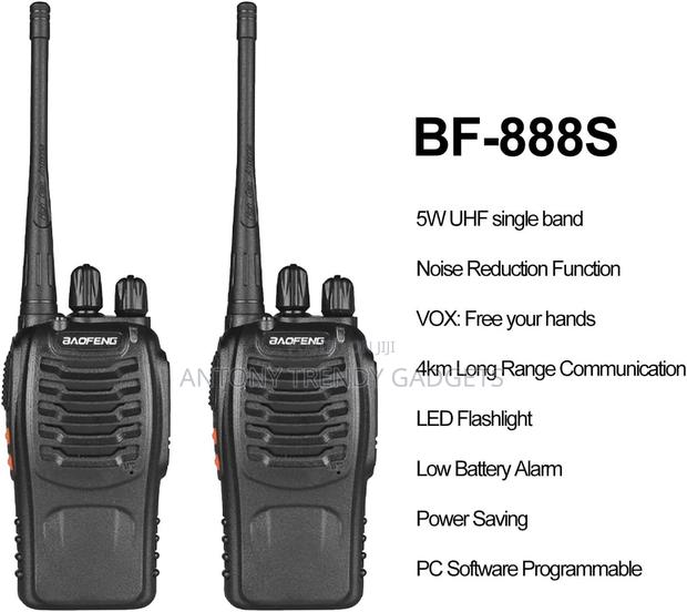 Bf-888s Rechargeable Walkie Talkie Uhf 400-470mhz Ham Radio