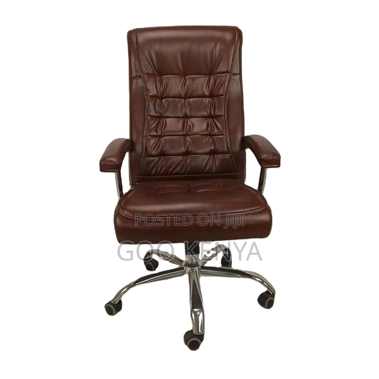 Office Chair; Ergonomic High Back Leather Office Chair