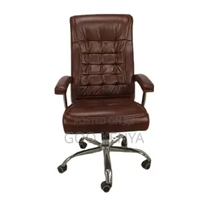 Office Chair; Ergonomic High Back Leather Office Chair