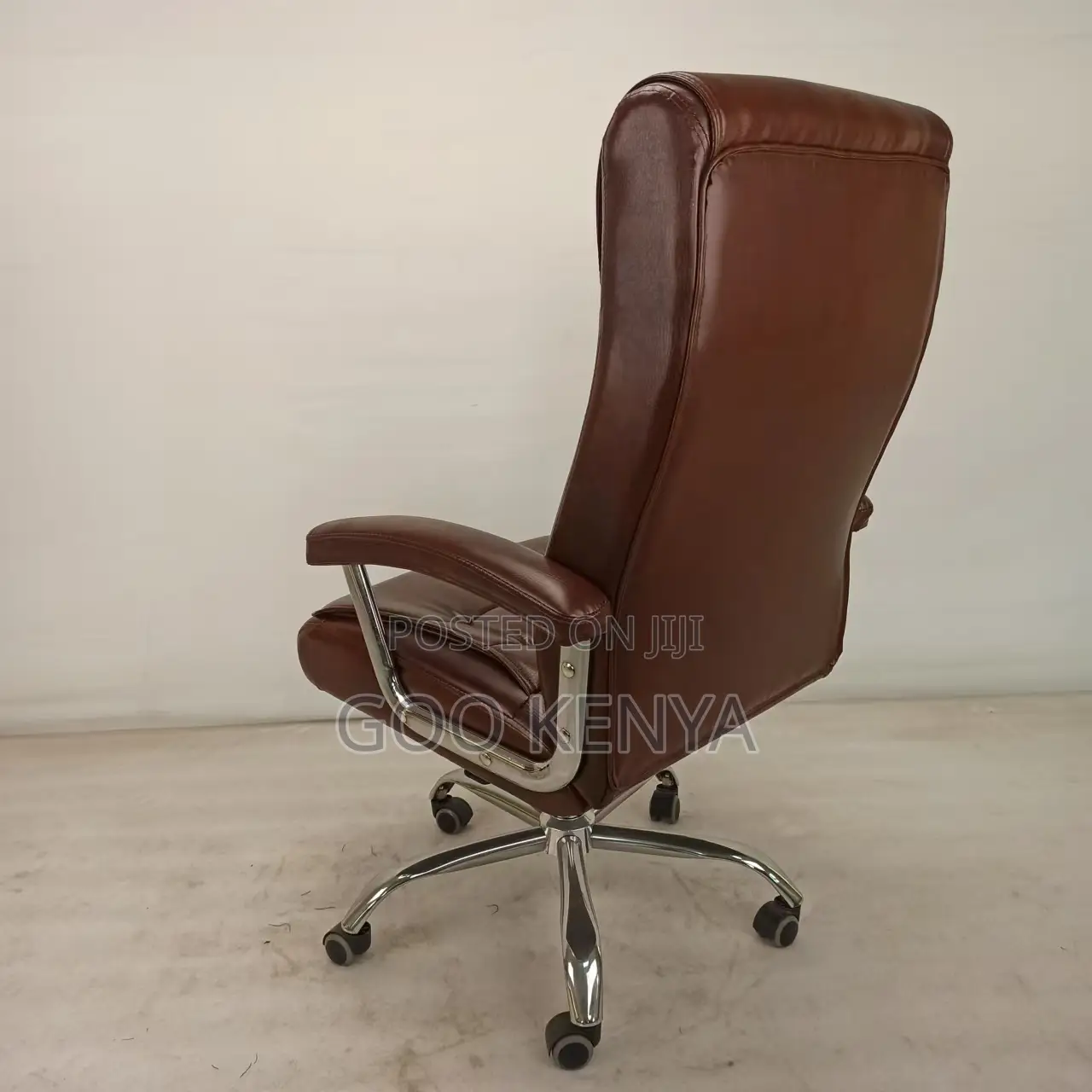 Office Chair; Ergonomic High Back Leather Office Chair