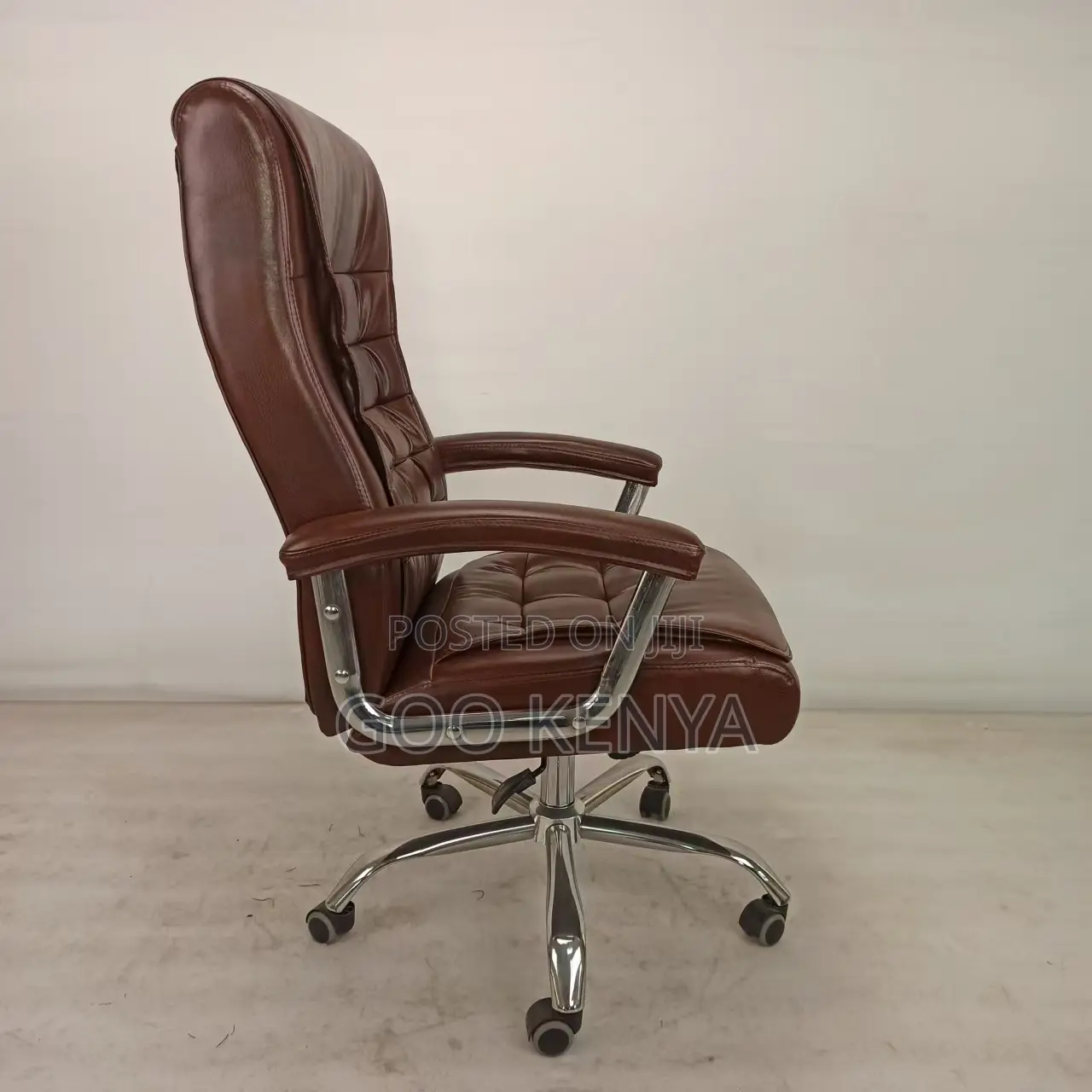 Office Chair; Ergonomic High Back Leather Office Chair