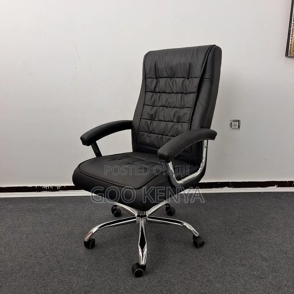 Office Chair; Ergonomic High Back Leather Office Chair