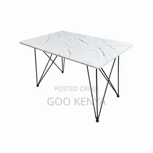Dining Table; Rectangular MDF Wooden Dining Table