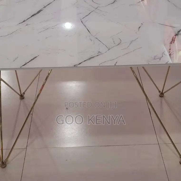 Dining Table; Rectangular MDF Wooden Dining Table