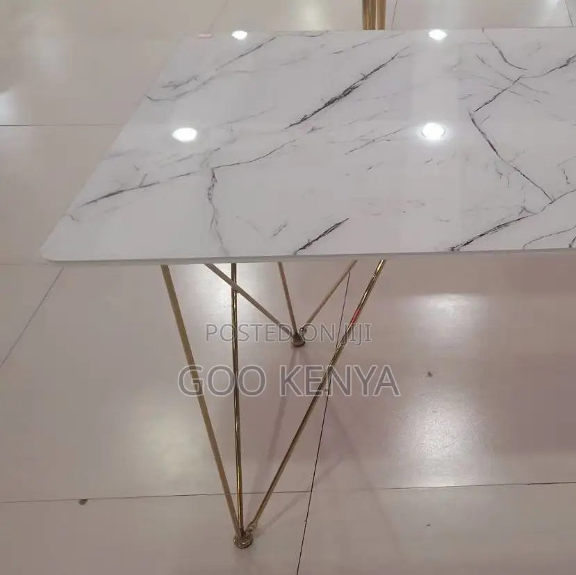 Dining Table; Rectangular MDF Wooden Dining Table