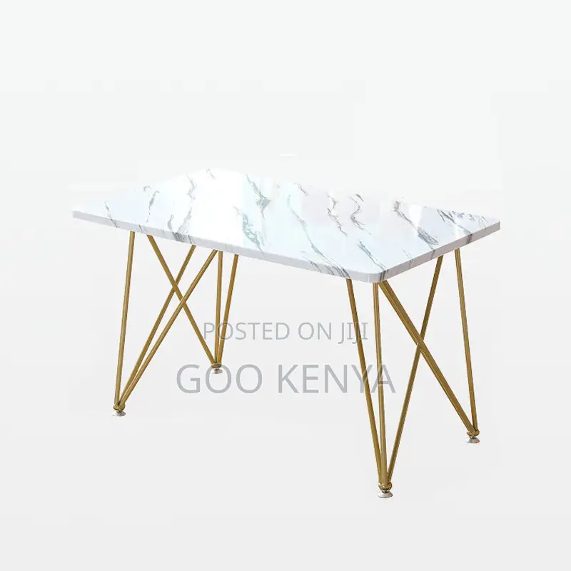 Dining Table; Rectangular MDF Wooden Dining Table