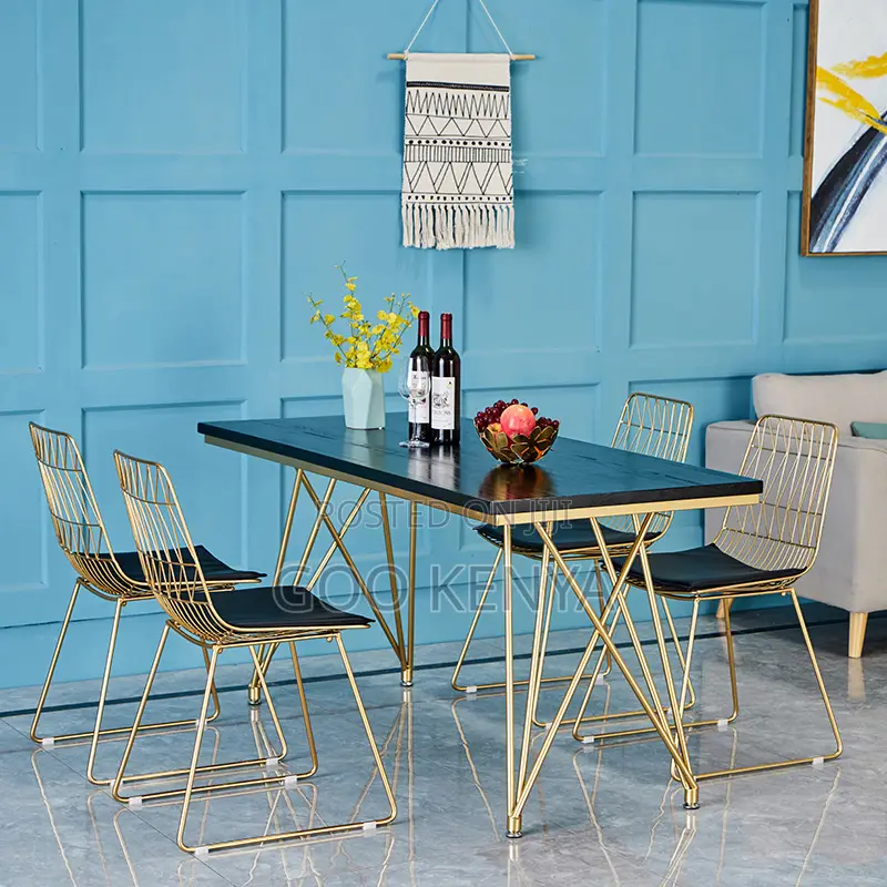 Dining Table; Rectangular MDF Wooden Dining Table