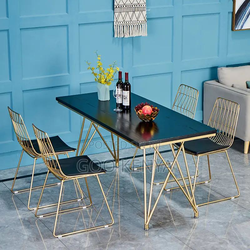 Dining Table; Rectangular MDF Wooden Dining Table