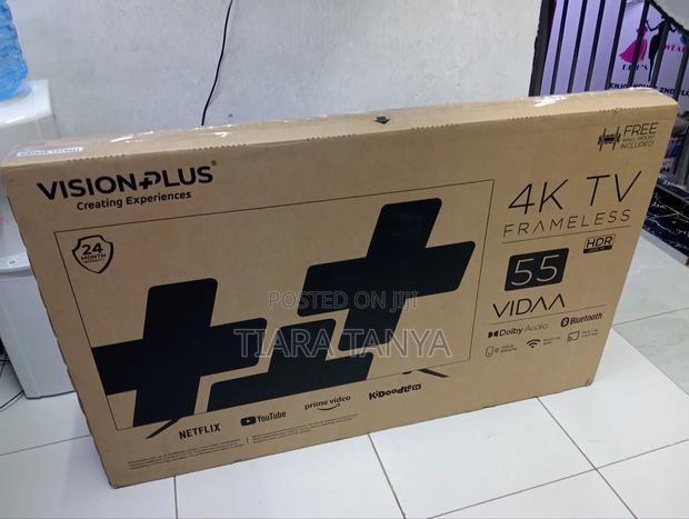 Vision Plus 55" Frameless Smart Vidaa Tv With Wallbracket - thumbnail 3