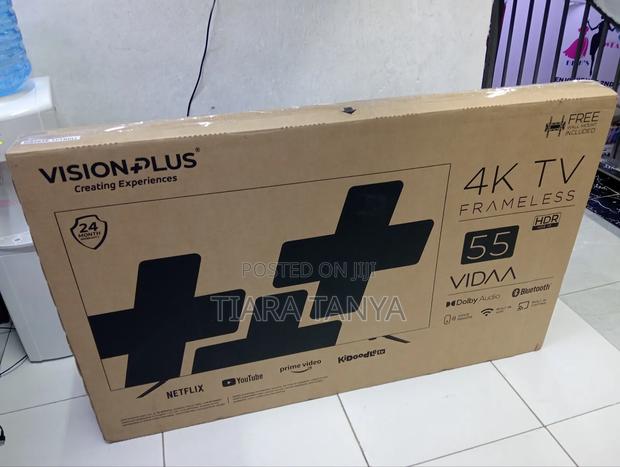 Vision Plus 55" Frameless Smart Vidaa Tv With Wallbracket - thumbnail 4