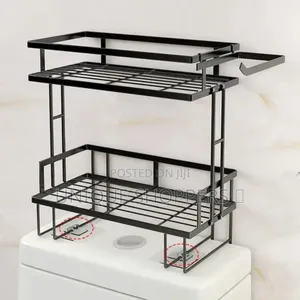 2 Tier Bathroom Storage Organizer Over the Toilet Storage Shelf