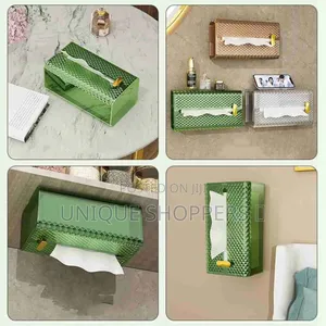 Luxury Diamond Tissue Box Wall-Mounted Acrylic Transparent Tissue