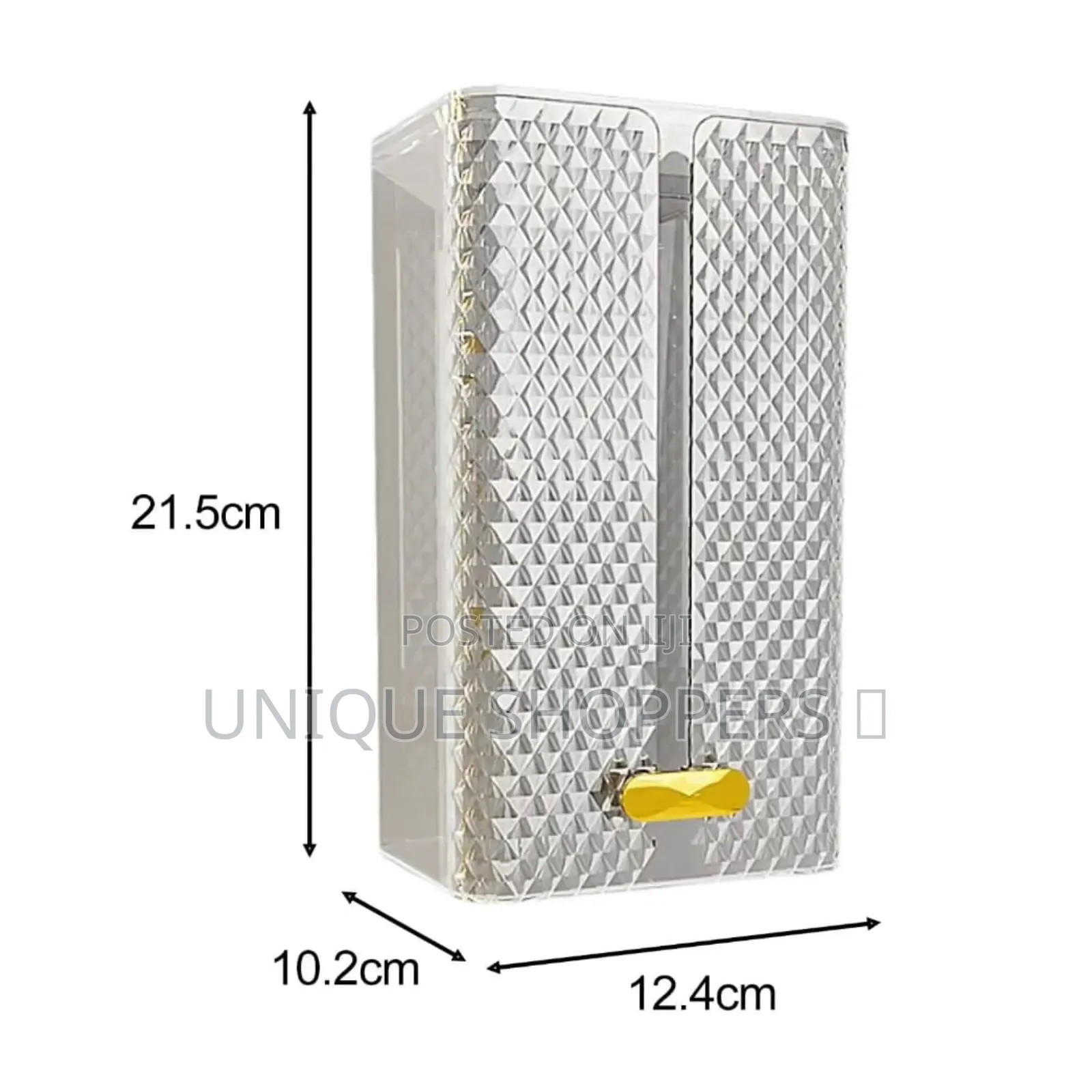 Luxury Diamond Tissue Box Wall-Mounted Acrylic Transparent Tissue