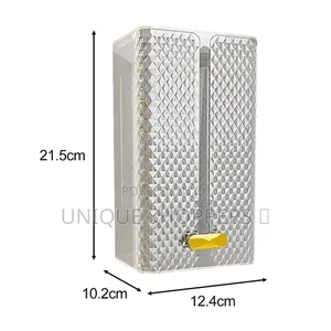 Luxury Diamond Tissue Box Wall-Mounted Acrylic Transparent Tissue