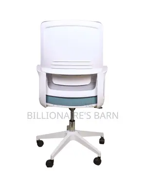 Breathable White Ergonomic Office Chair | Steel Frame
