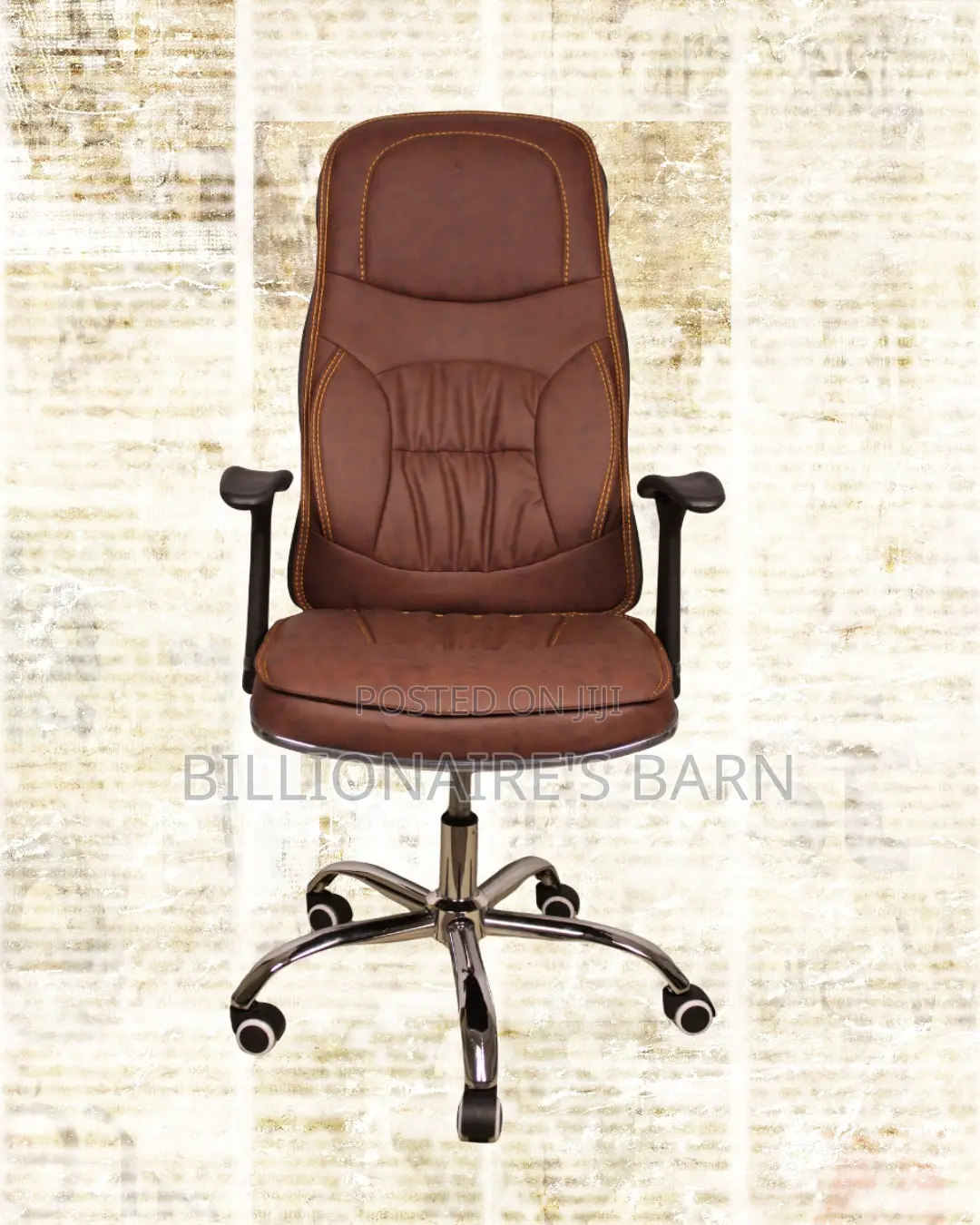 Ergonomic Executive Leather Chair | Supportive Tilt Lock Mechanism
