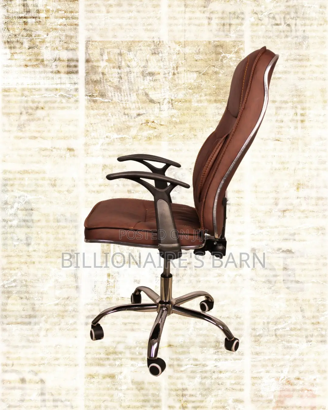 Ergonomic Executive Leather Chair | Supportive Tilt Lock Mechanism