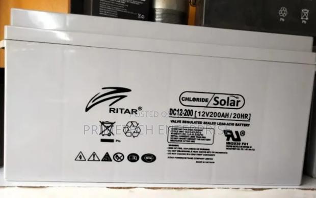 200ah 12v Ritar Solar Battery - main view