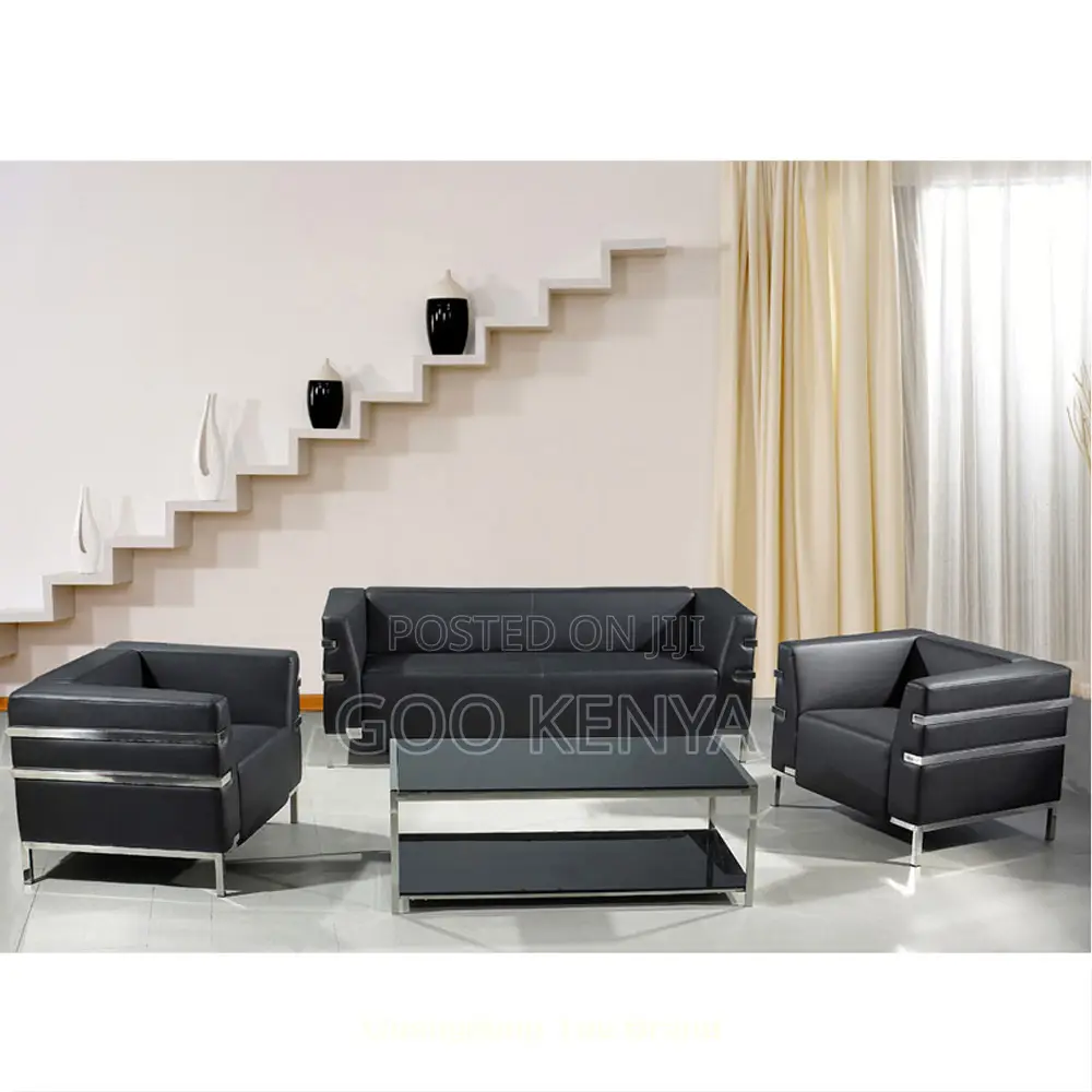Home Coffee Table; Metal Frame Coffee Table With Glass Top