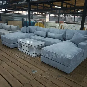 Light Gray U Shape -9 Seater Sofaset