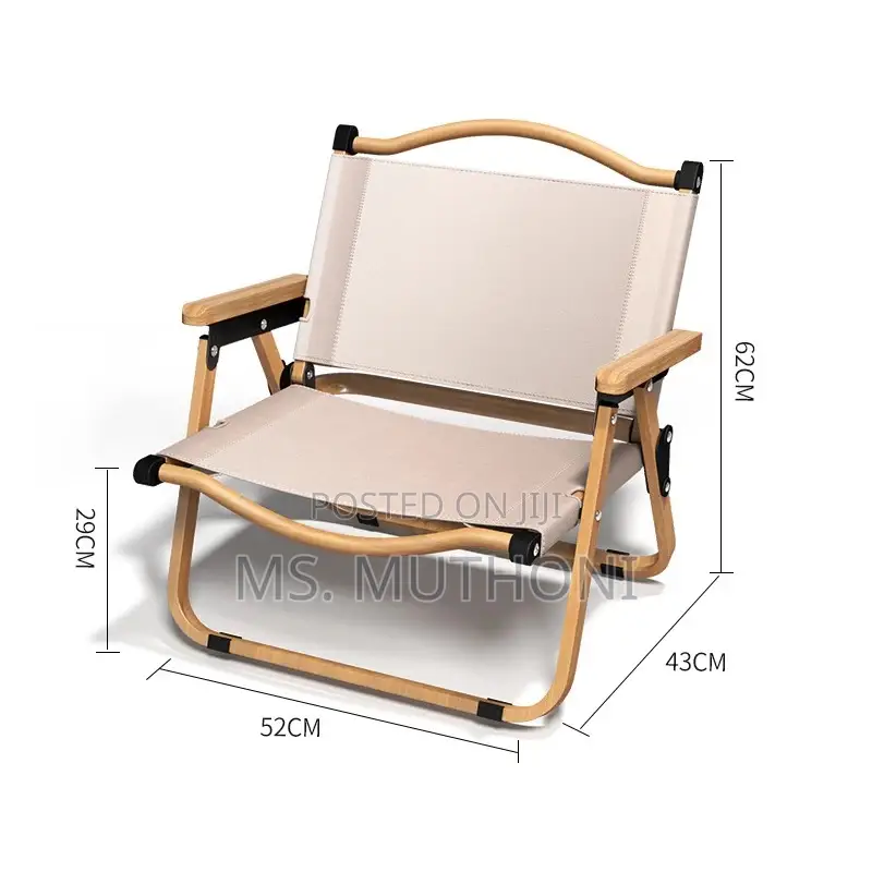 Foldable Camping Chair With Armrest.