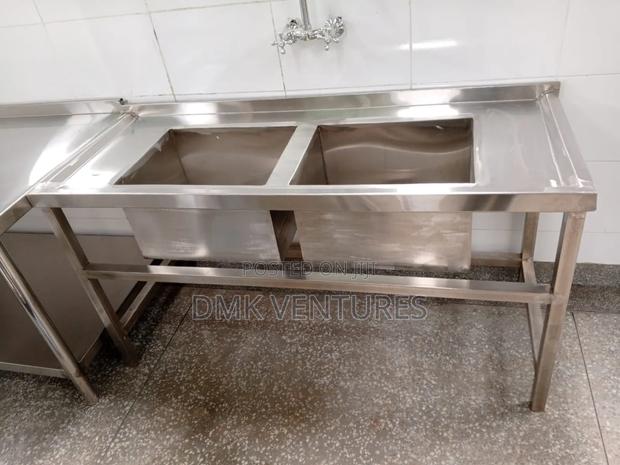 Brilliant Stainless Double Washing Sink - main view