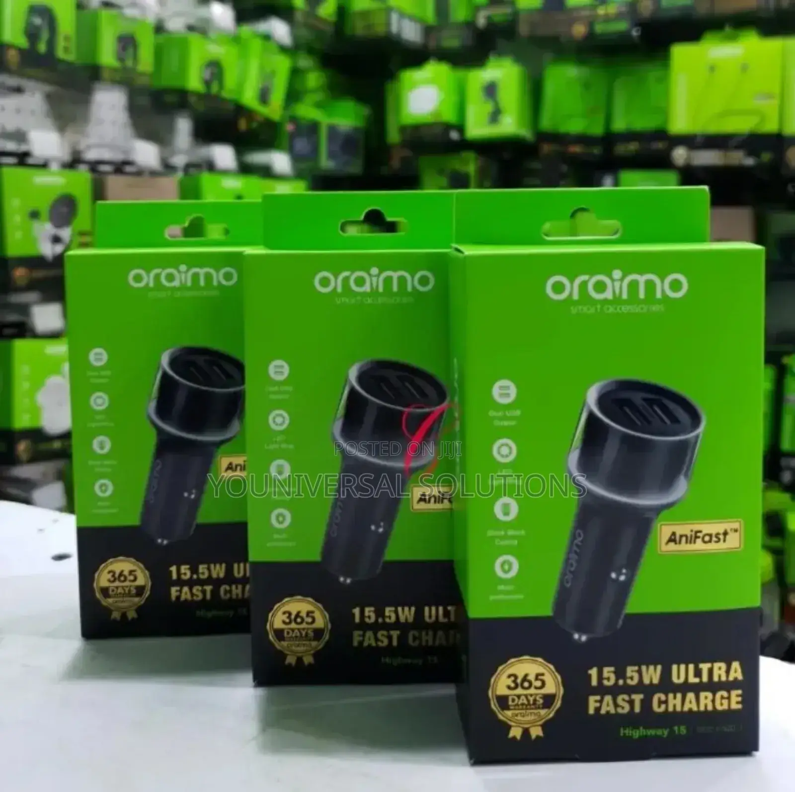 Car Charger Adapter Oraimo 15.5w* Ultra