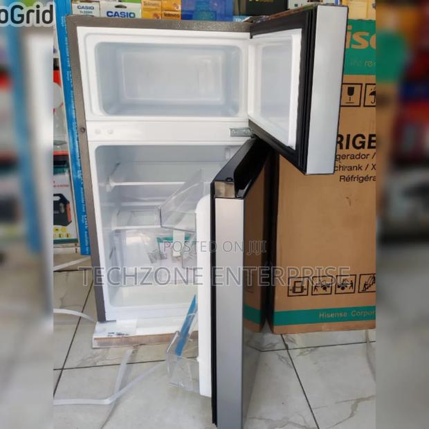Hisense 91l Double Door Fridge Ref091dr, Silver Refrigerator  - main view
