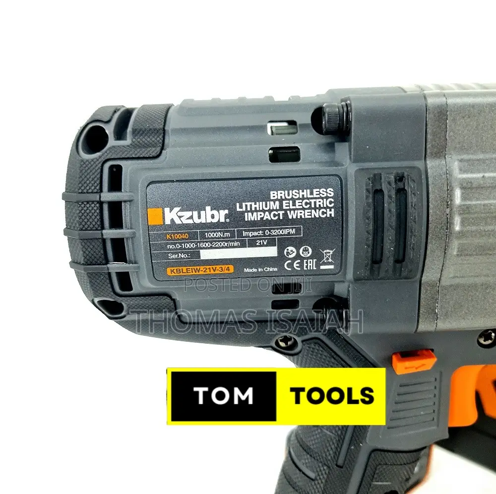 Kzubr Kbleiw 3⁄4 Inch 21v Lithium Electric Impact Wrench