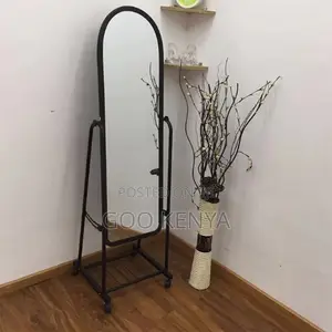 Home Standing Mirror; Movable Full-Body Dressing Mirror