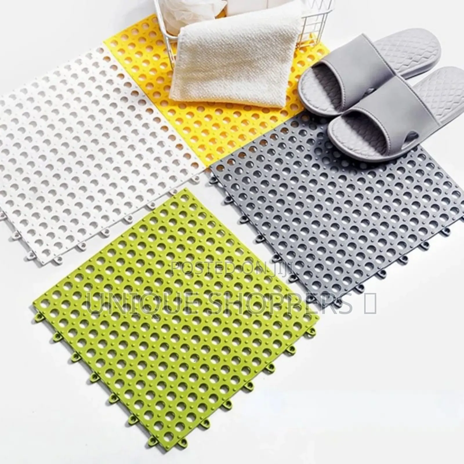 5 PSC Inter Locking Anti-Slip Bathroom/Balcony Floor Mats