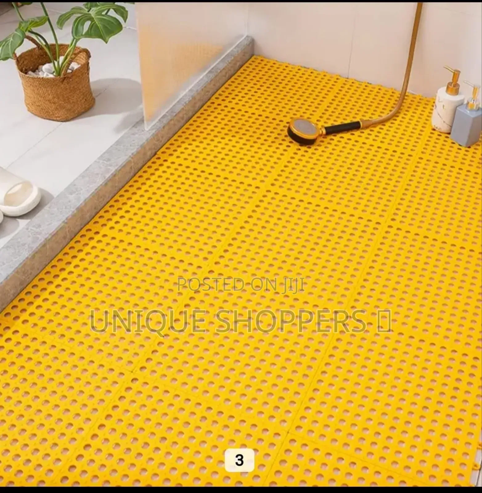 5 PSC Inter Locking Anti-Slip Bathroom/Balcony Floor Mats