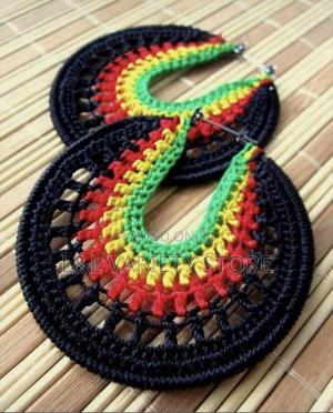 Crotchet Hoop Boho Earrings - main view