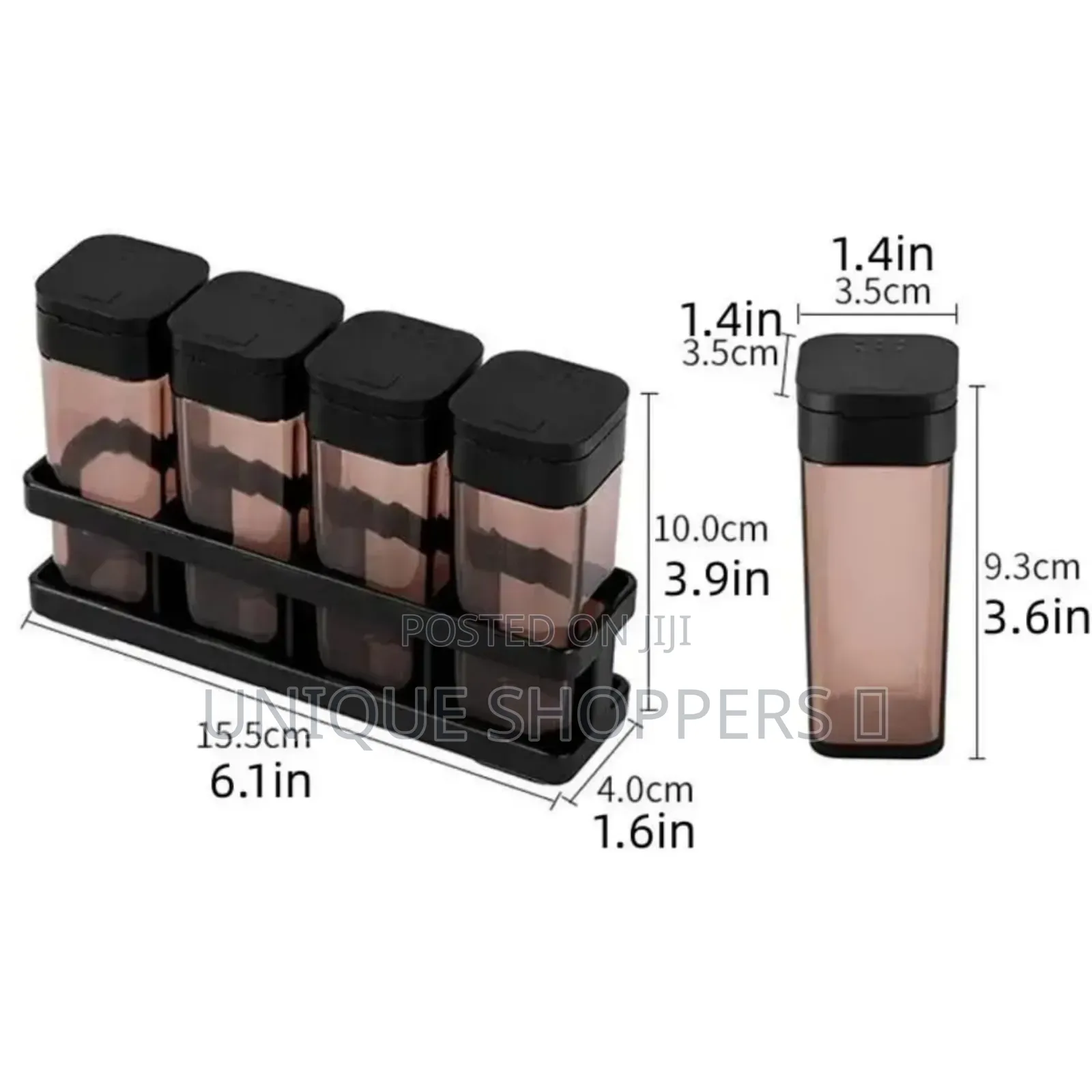 4pcs Spice Seasoning Set
The Set Comprises of 4 Spice Jars.