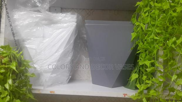 Hexagon Square Vases Plastic - main view