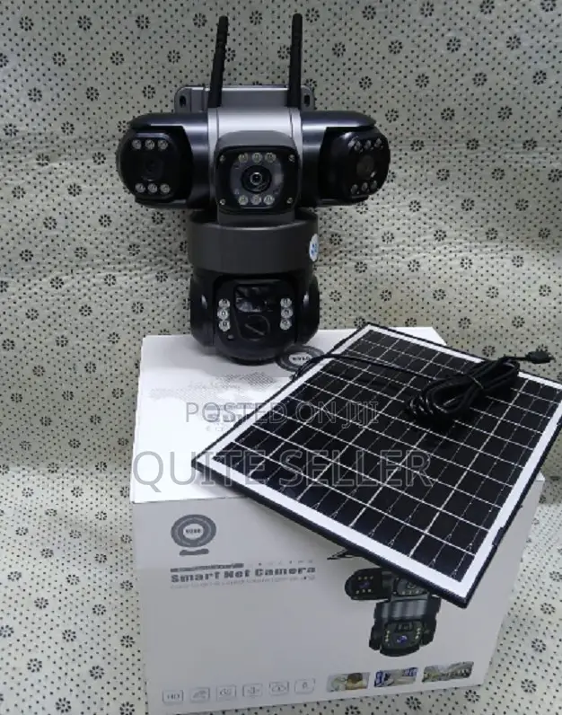 New Solar Light 4g (Simcard) V380 Triple Lens Three Screens Camera
