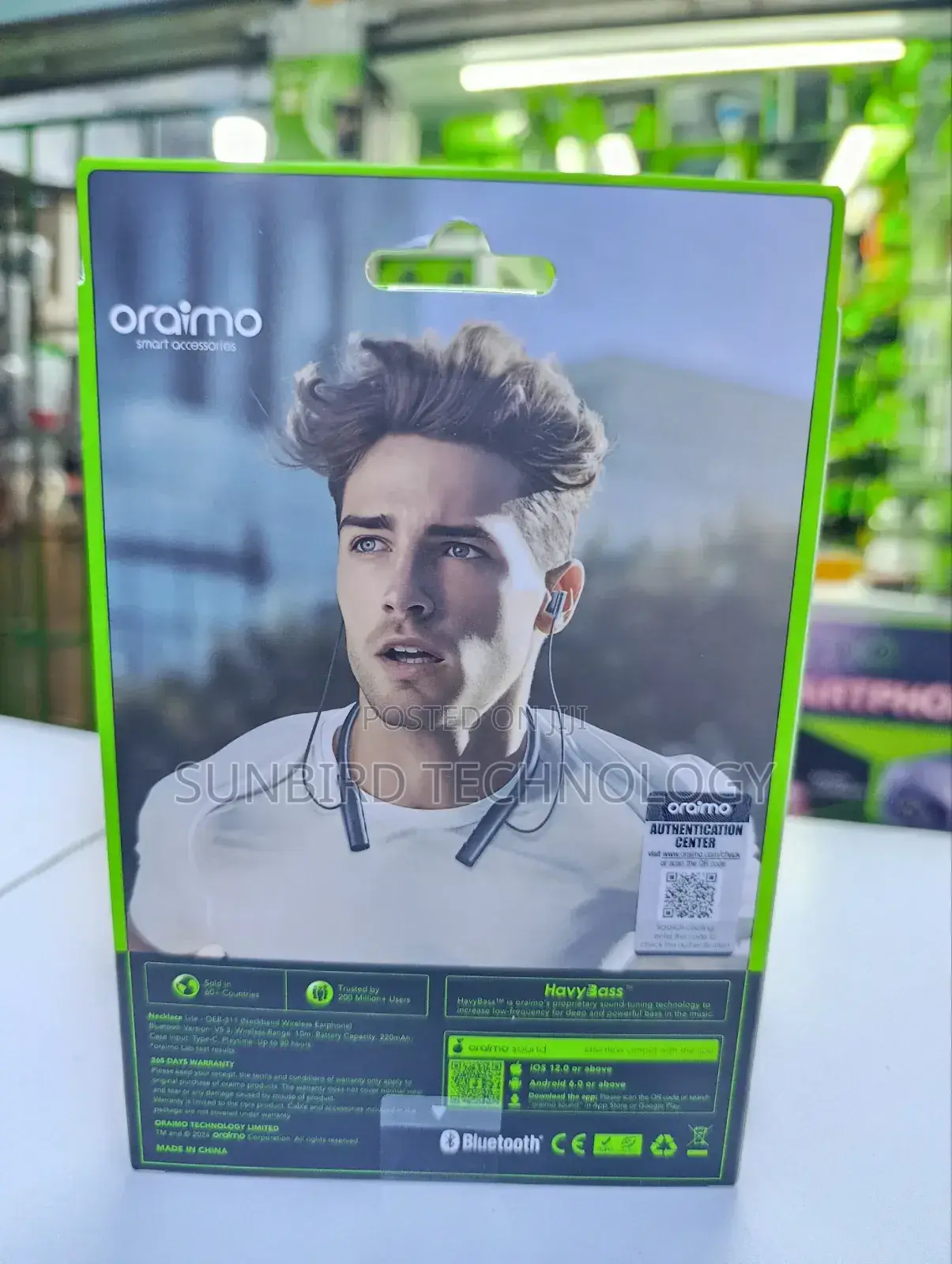 Oraimo Oeb-311 30hrs Necklace -Lite