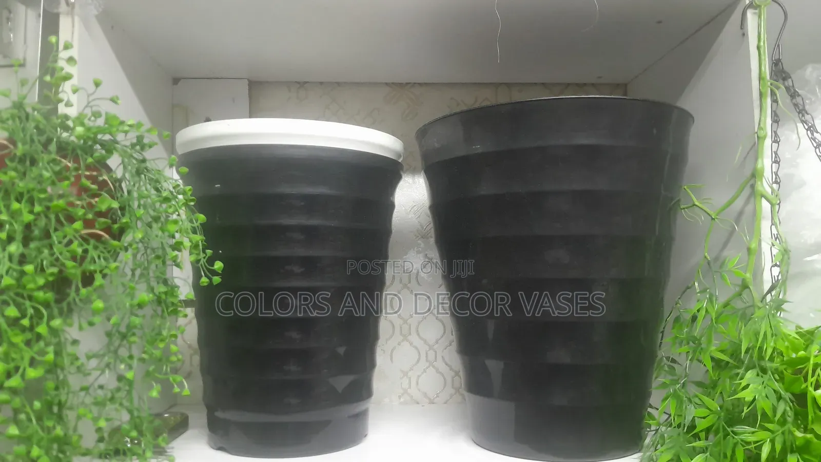 Spiral Vases Black and White