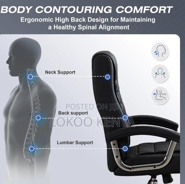 Office Chair : Padded Leather Executive Office Chair - thumbnail 2