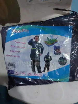 Full Body Reflective Raincoat and Rainpants Set - Navy