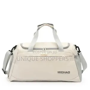Michao Unisex Casual Duffle/Gym Bag Available in White and White